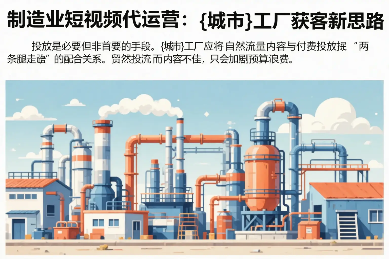 制造业短视频代运营:北安工厂获客新思路